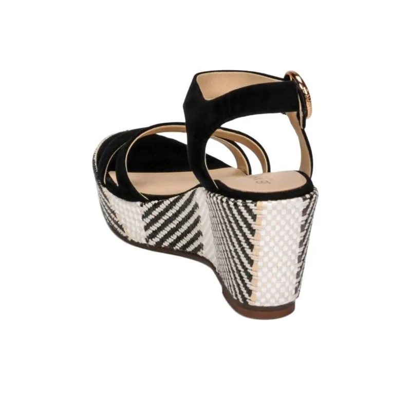 JB MARTIN Crna Strap Sandals Women's Black-4