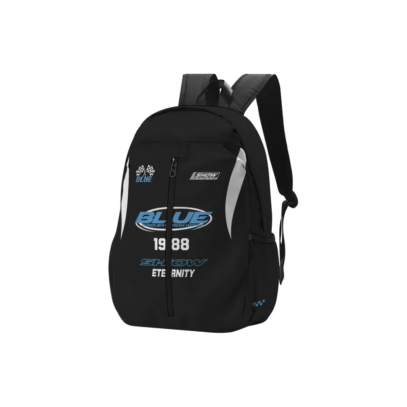 SRRW Polyester Student Backpack Regular Unisex Black-2