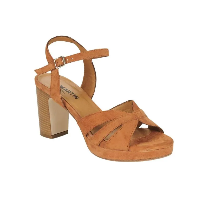 JB MARTIN Mina Strap Sandals 9cm Women's Brown-2