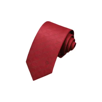 GOLDLION Polyester Ties Men's Red