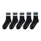 5 Pack (B-Black White Stripes 3-Black Blue Stripes 2)