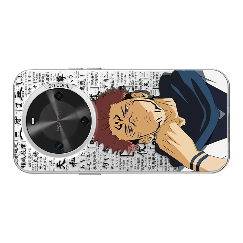 MANQIN Trendy Creative Sukuna Phone Case Impact Resistant Protective Case Compatible With Macadamia 30 Cartoon Trend-19