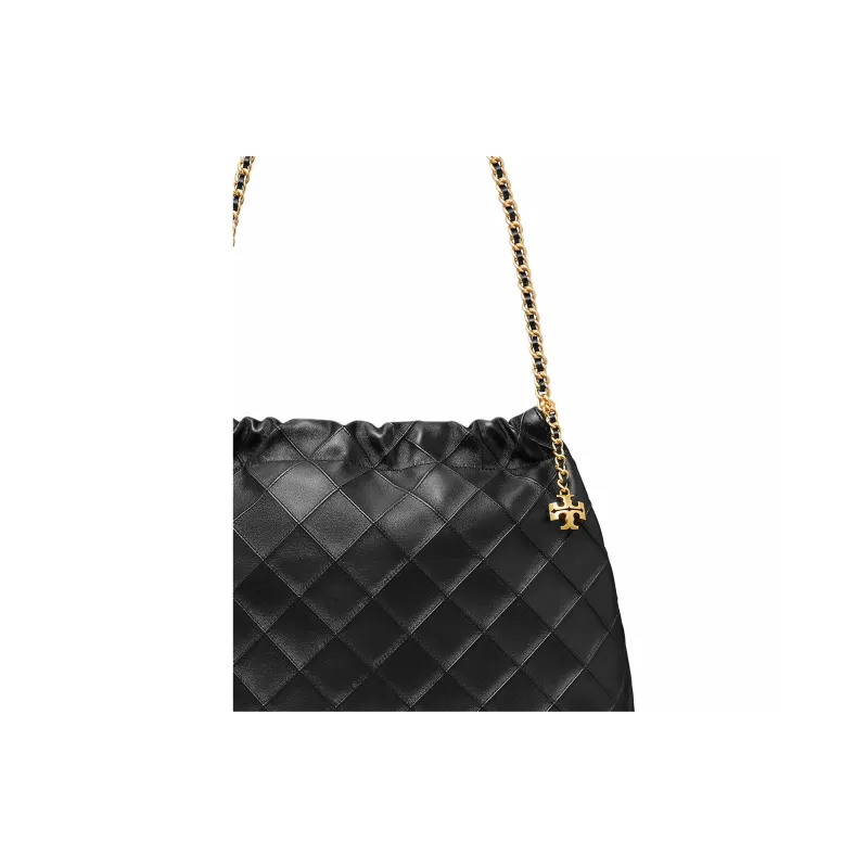 TORY BURCH Fleming Hobo Bag Black-4