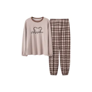 GOSO Pajama Set Women's Light Brown