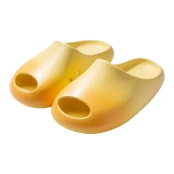 Xiang Ning Pai Trendy Mango Gradient Design Couple Slippers With Soft And Bouncy Feeling, Minimalist Home Style
