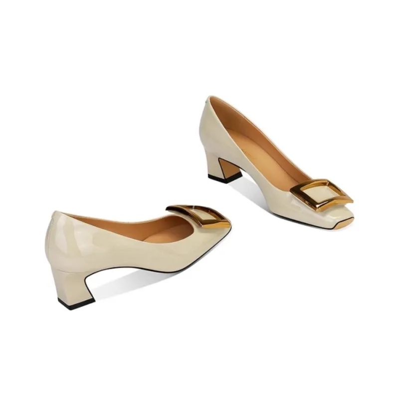 JESSICA SOPHIA Block Heel High Heels 4.5cm Women's-8