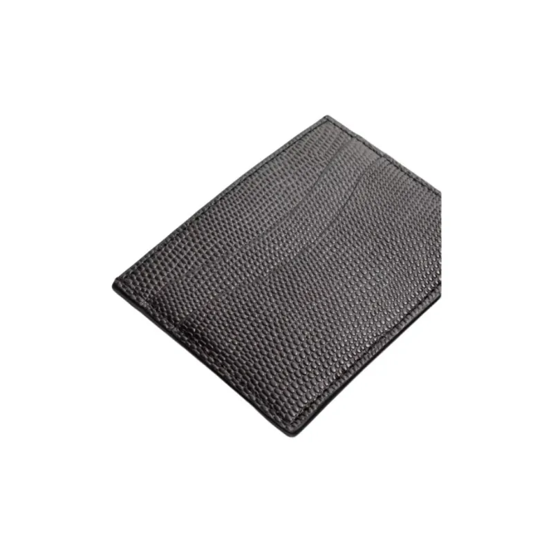 ZARA Cow Leather Card Holder Men's Brown-4