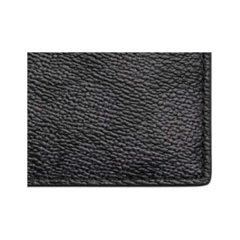 COACH Signature Coated Canvas With Refined Calfskin Card Holder Mini Men's Charcoal-2