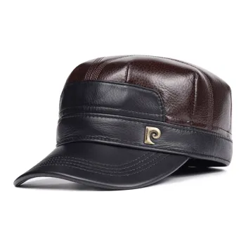 PIERRE CARDIN Cow Leather Baseball Caps Men's