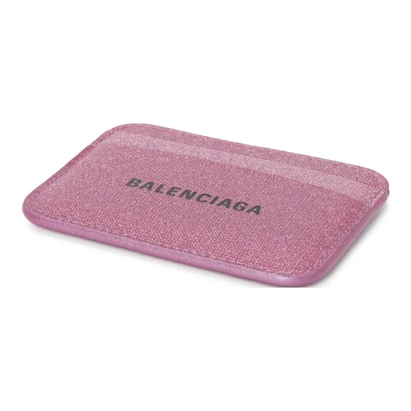 Balenciaga Polyurethane Card Holder Women's Pink-2