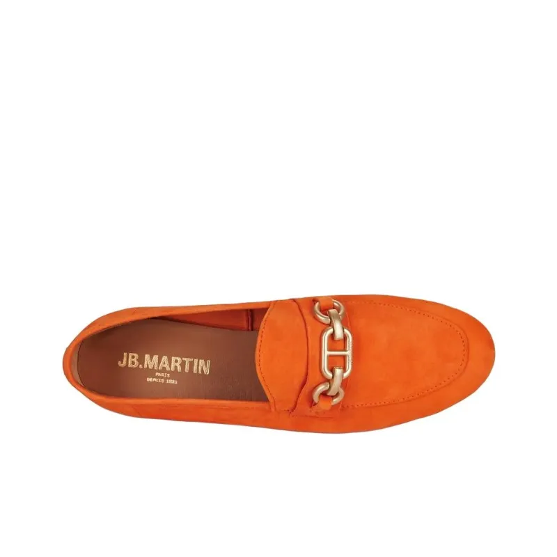 JB MARTIN FRANCHE BIJOU Loafers 2cm Women's Orange-5