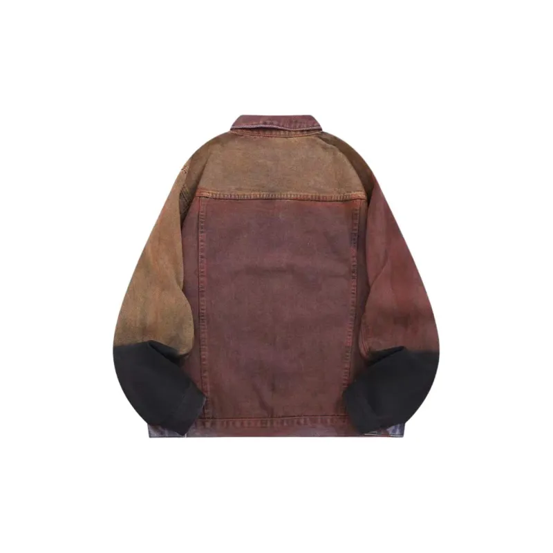 SOCKKEY Denim Jacket Unisex Brown-1