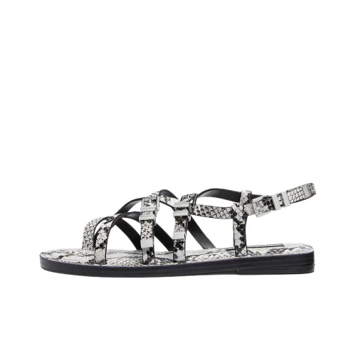MICHAEL KORS Darrington Strap Sandals Women's Black White