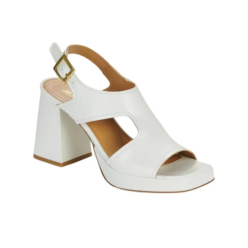 JB MARTIN Murano Strap Sandals 10cm Women's White-2
