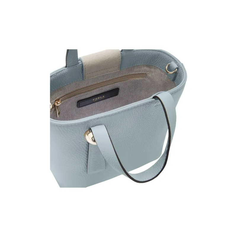 Furla Cow Leather Shoulder Bag Crossbody Bag Handbag Medium Size Women's Cloud Blue-2