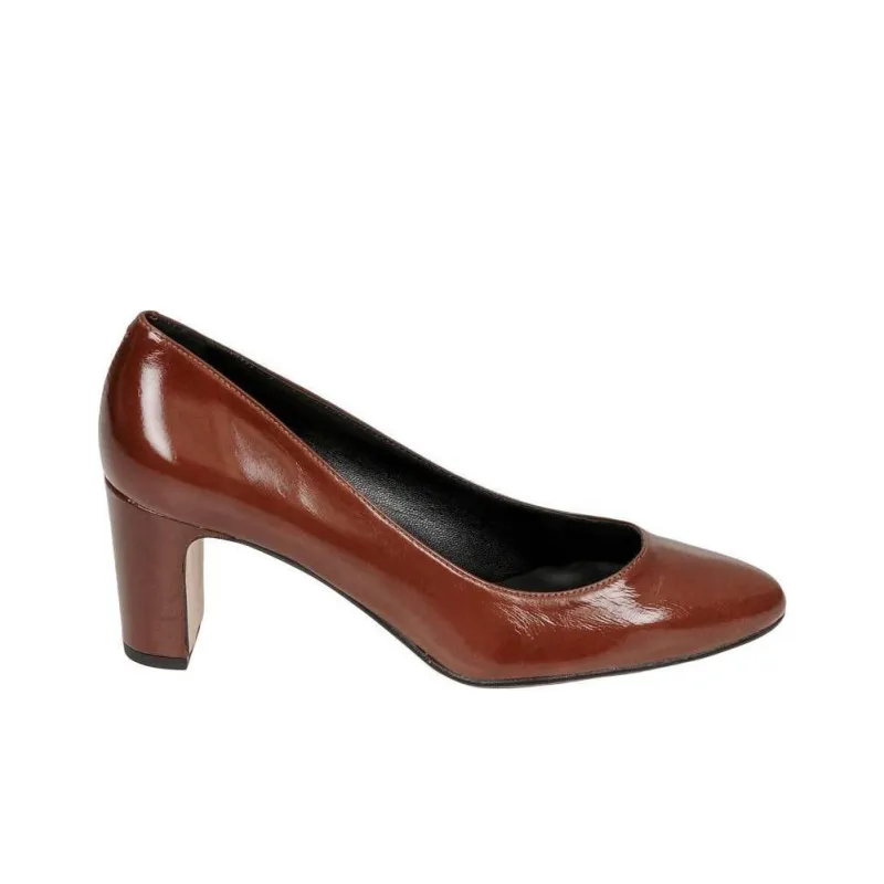 JB MARTIN Veritea Chunky Heel High Heels Women's Brown-1