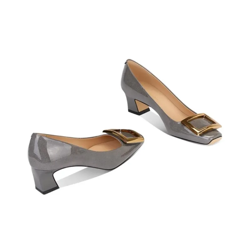 JESSICA SOPHIA Block Heel High Heels 4.5cm Women's-4
