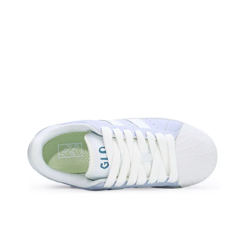 GLO BULL Anti-Slip And Wear-Resistant Breathable Low-Top Skateboard Shoes Unisex Clearwater Blue-3
