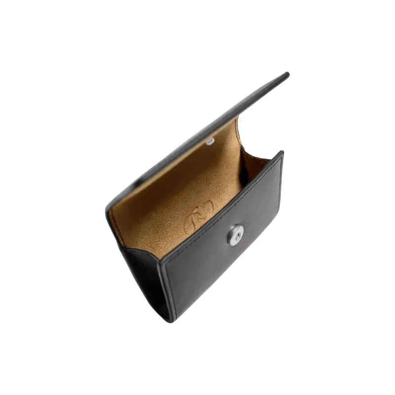 ZARA Cow Leather Wallet Men's Black-2