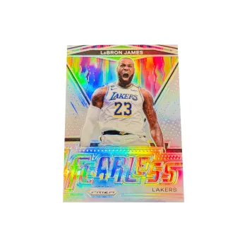 PANINI Prizm Collection Los Angeles Lakers LeBron James Silver Foil Rare Card Mint Condition Sports Cards 1 Pc