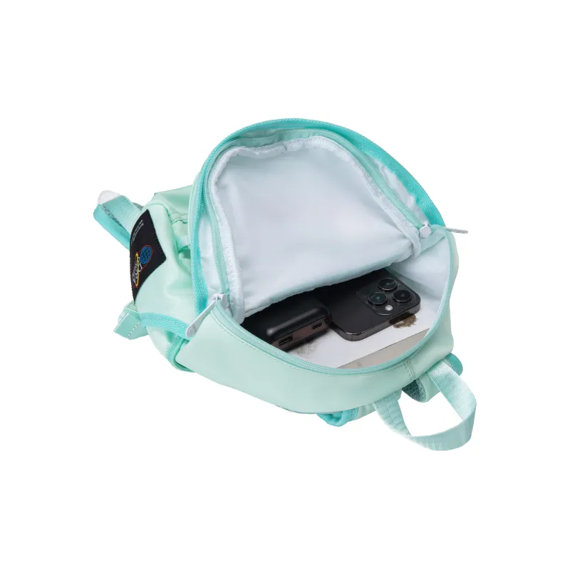 QRST Polyester Backpack Unisex Gray/Pink-25