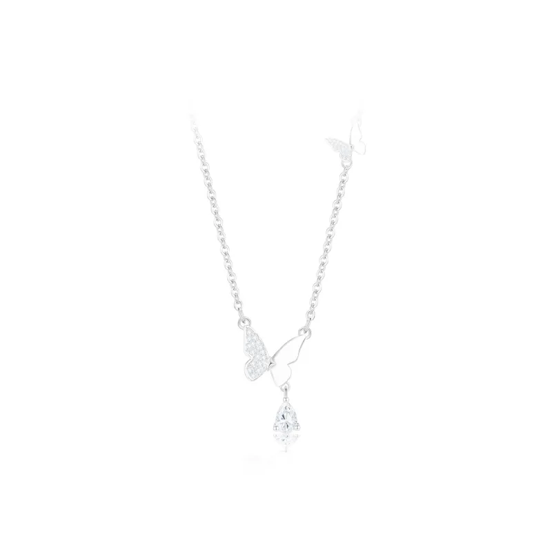 PRETTY DIARY Zircon Necklaces Women's-0