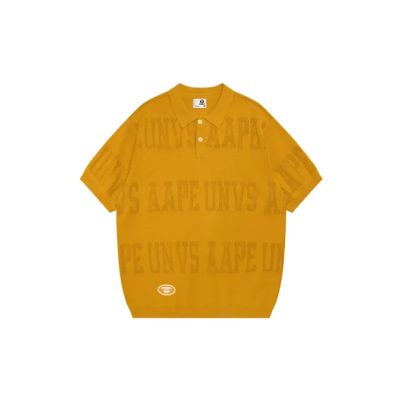Aape Logo perforated Polo Shirt-2