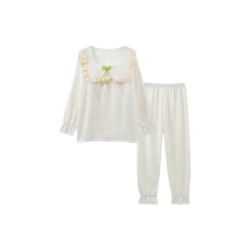 Sleeping Beauty Pajama Set Women's Apricot