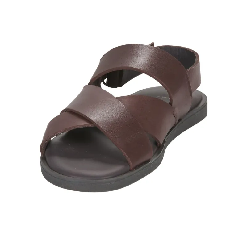 PELLET ANGEL Roman Sandals Men's Brown-3