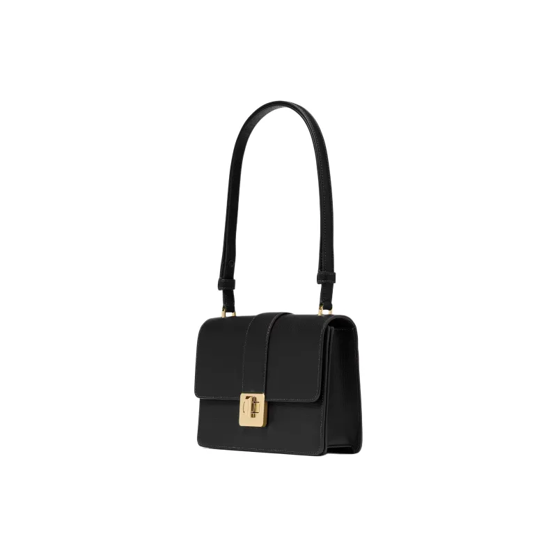 Kate Spade Cow Leather Shoulder Bag Small Size Women's Black-1