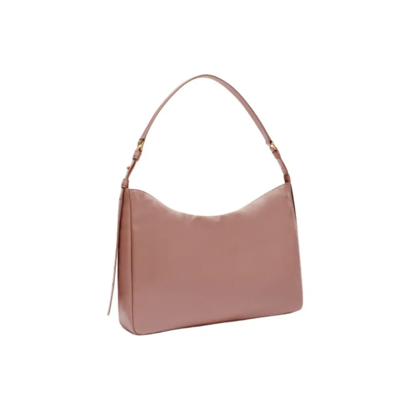 Furla Calfskin Shoulder Bag Tubas Women's Pink-1