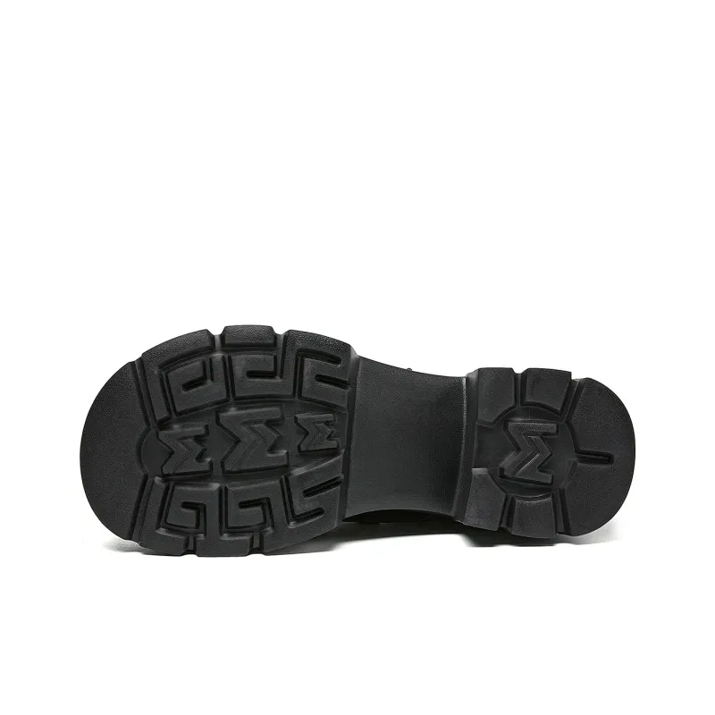 La Chapelle Chunky Heel High Heels Women's Black-6