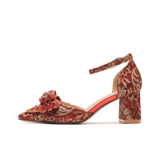 XIMO BULL High Heels Women's Gold-0