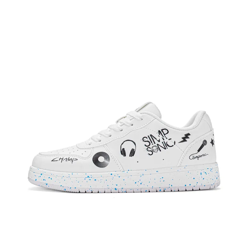 The Simpsons Wear-Resistant Lightweight Breathable Height Increasing Low-Top Skateboard Shoes Unisex-1