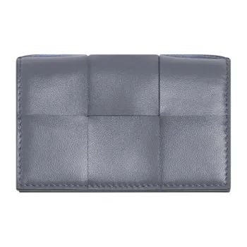 Bottega Veneta Cow Leather Wallet, Card Holder Women's Lightning Gray