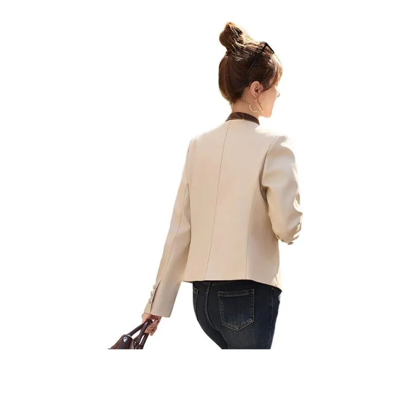 Yi Mengyuan Leather Jacket Women's-4
