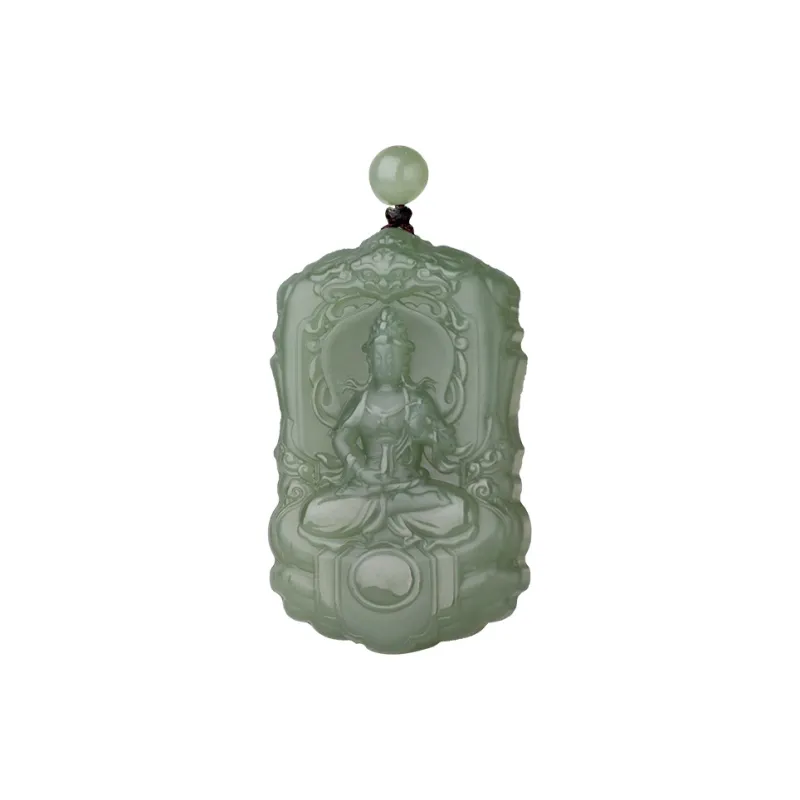Jade Said Hetian Jade Hetian Jade Pendants Men's Green Jade-0