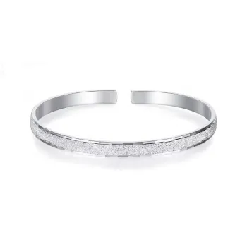 CGC S999 Fine Silver Adjustable Opening Bangle Women's