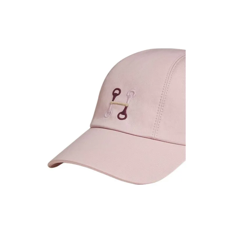 HERMES Cotton Baseball Caps Men's Pink-2
