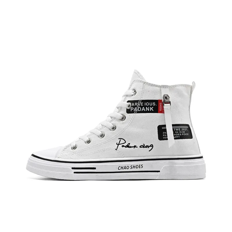 ROBINHOOD Anti-Slip And Wear-Resistant Height Increasing High-Top Canvas Shoes Men's-5