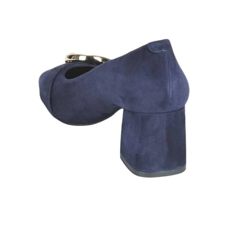 JB MARTIN Chunky Heel High Heels Women's Blue-5