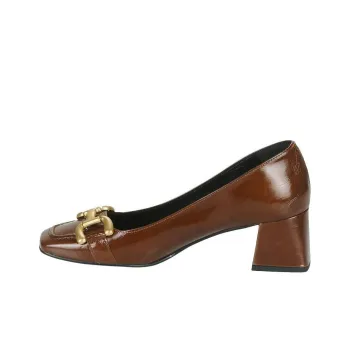 JB MARTIN VALERIA Block Heel High Heels 6cm Women's Brown