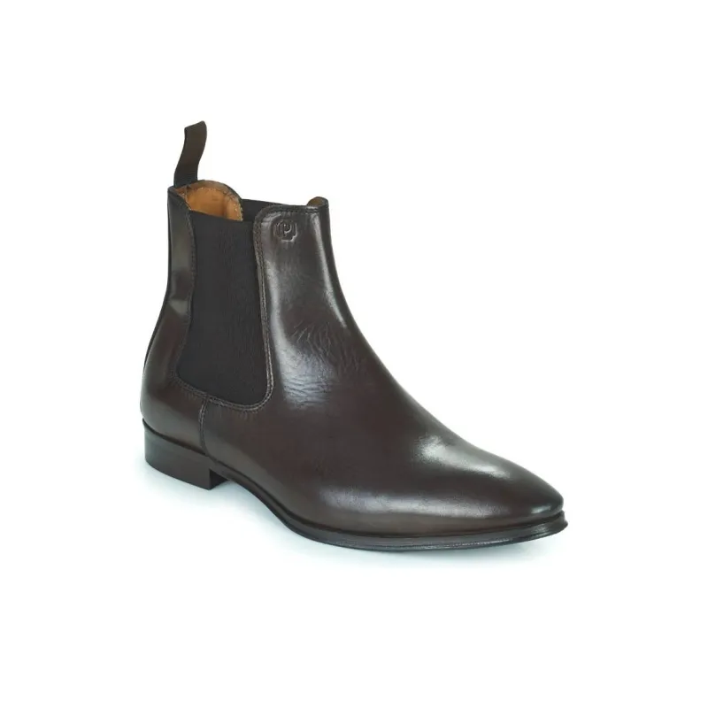PELLET ARSENE Short Chelsea Boots 2cm Men's Dark Brown-2