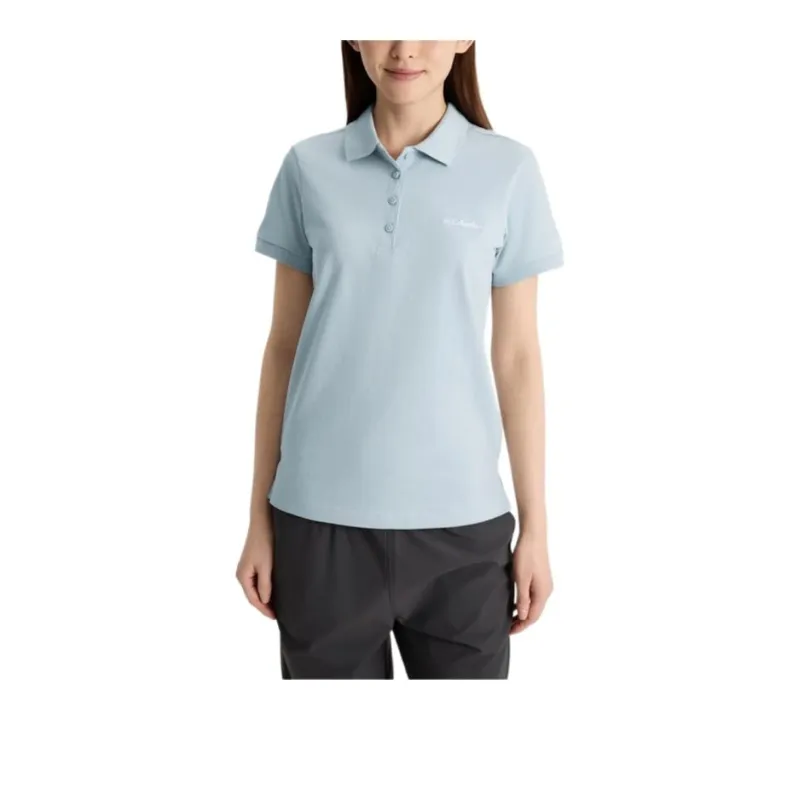 Columbia Polo Shirt Women's Light Blue-1