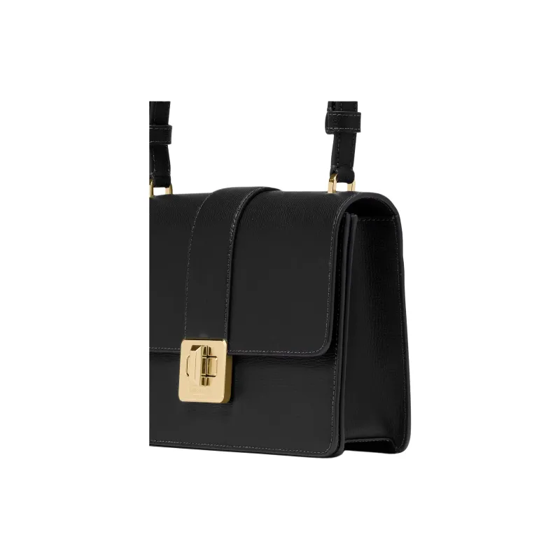 Kate Spade Cow Leather Shoulder Bag Small Size Women's Black-4