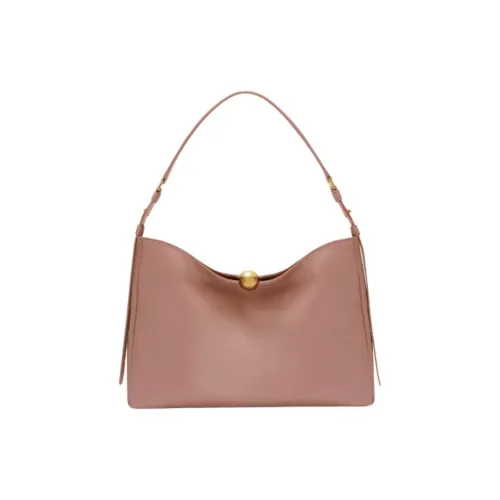 Furla Calfskin Shoulder Bag Tubas Women's Pink