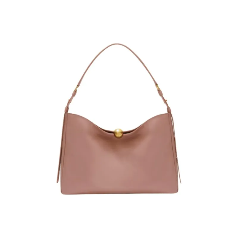 Furla Calfskin Shoulder Bag Tubas Women's Pink-0