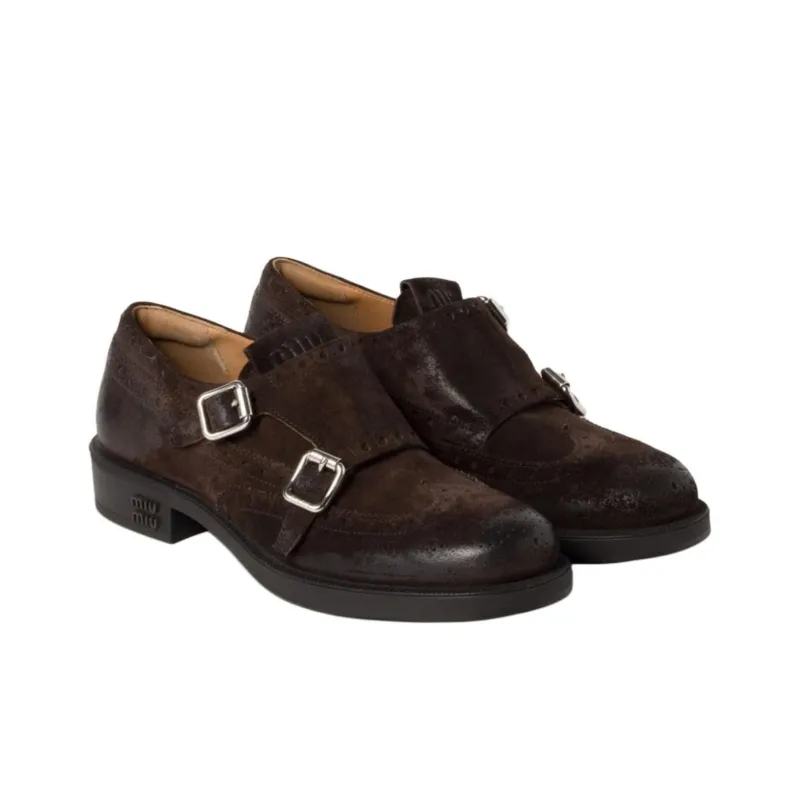 CHURCH'S x MIU MIU Dress Shoes Unisex Dark Brown-3