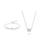 Bracelet+Necklace Clothing Sets[Sterling Silver 999]