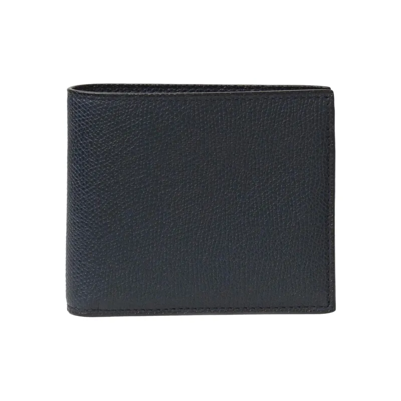 Valextra Calfskin Wallet Trumpets Men's Dark Blue-0